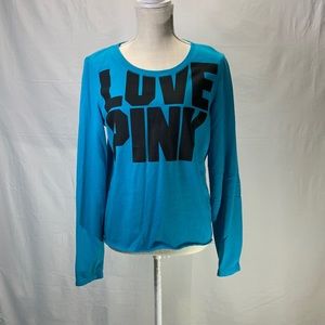 PINK Victoria’s Secret Blue Sweatshirt Size Medium